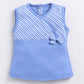 Baby Girl Striped Sleeveless Top & Short Set-Blue