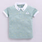 Baby Boy Designer Half T Shirt & Shorts Set-Green
