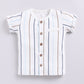Baby Boy Striped Half T Shirt & Shorts-Beige