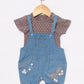 Comfortable dungree for baby girl-CHARCHOLE