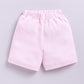 Baby Girl Printed Half Sleeve Top & Short Set-Pink