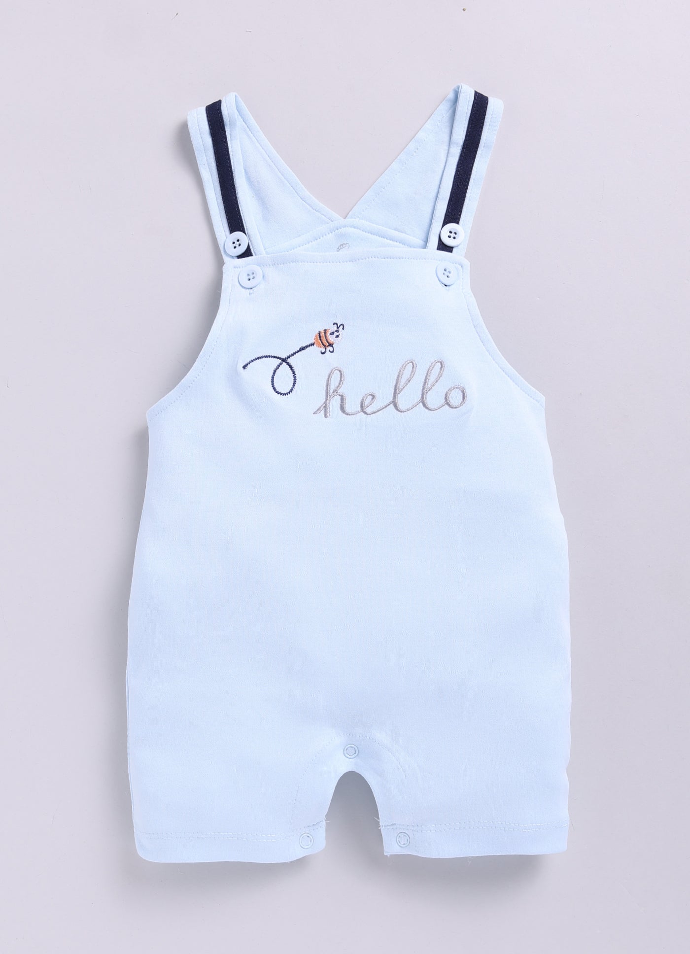 Comfy Summer Baby Boy Dungaree-Sky