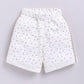 Baby Girl Casual Half Sleeve Top & Short Set-White