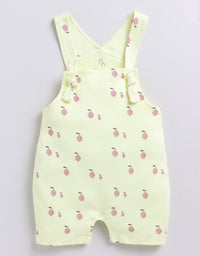 Comfy Summer Baby Girl Dungaree-Lime
