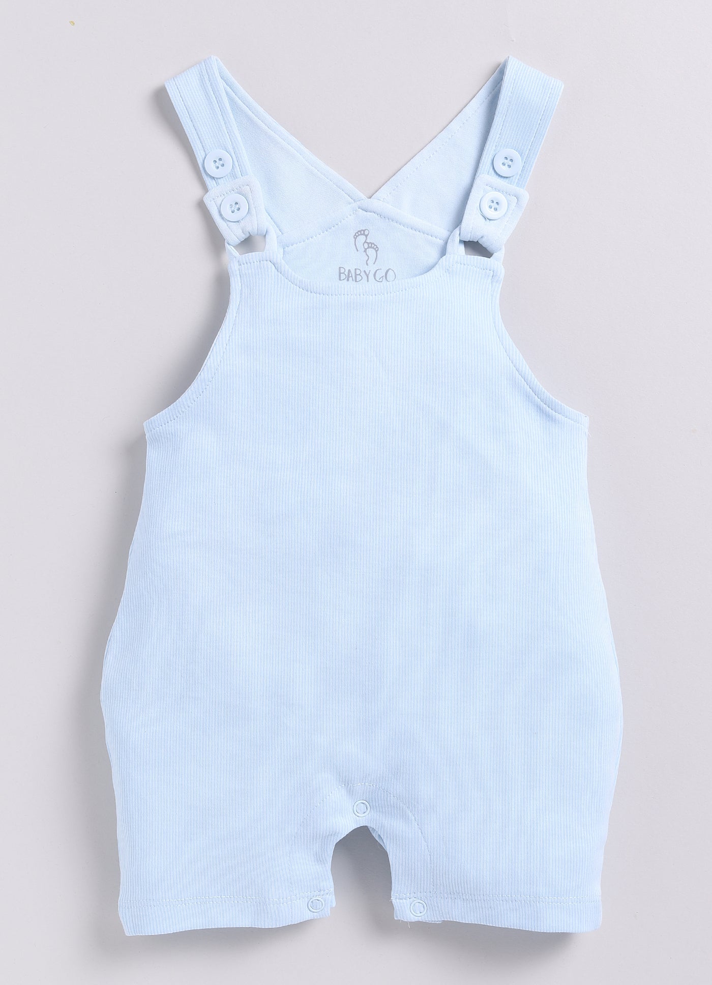 Solid Sky Blue Baby Girl Dungaree