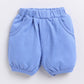 Baby Girl Striped Sleeveless Top & Short Set-Blue