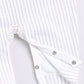 Striped Baby Boy Full Sleeve Romper-White