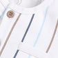 Baby Boy Striped Half T Shirt & Shorts-Beige
