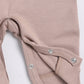 Baby Boy Full Sleeve Bow Romper-Beige