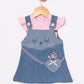 Cute Kitty Frock for baby girl-PINK