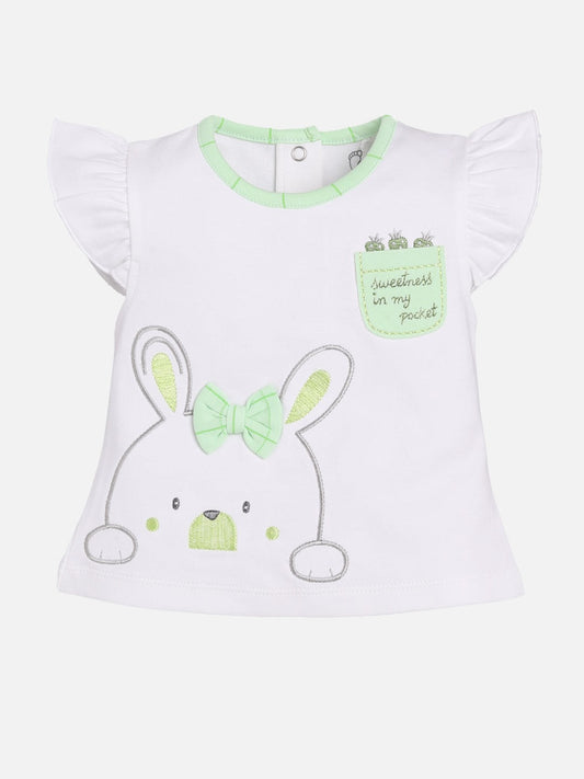 Casual Top and Short Bloomer for Baby Girls-GREEN