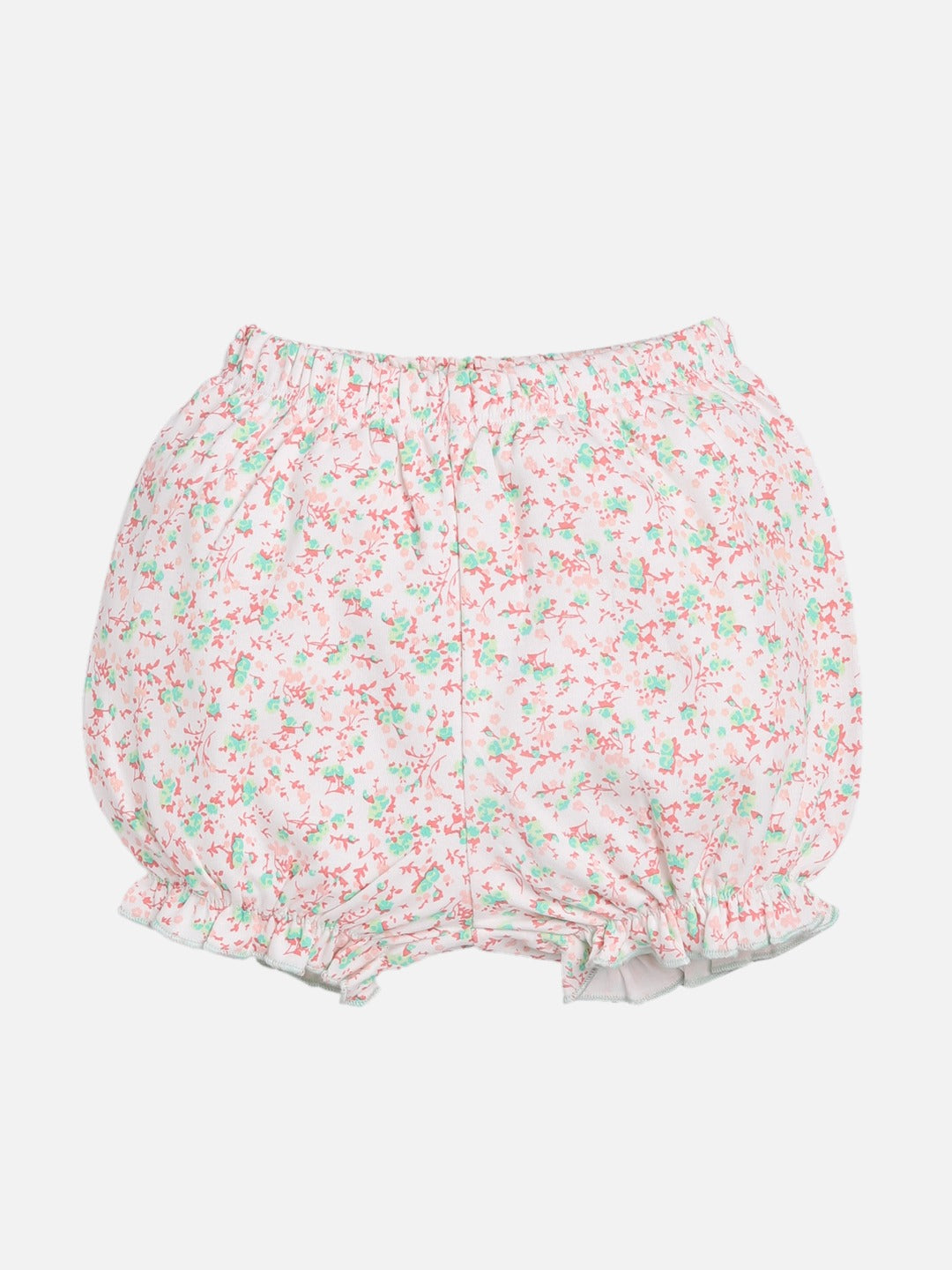 Casual Top and Short rabbit print Bloomer for Baby Girls-GREEN