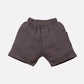 T-shirt shorts for Baby Boy with bow-CHARCOLE